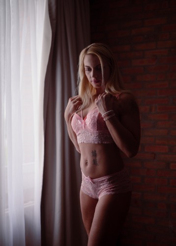 Boudoir with pink lace